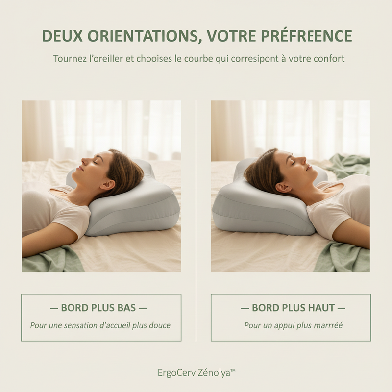 ErgoCerv Zénolya™ — Visuel « Deux orientations, votre préférence » v2