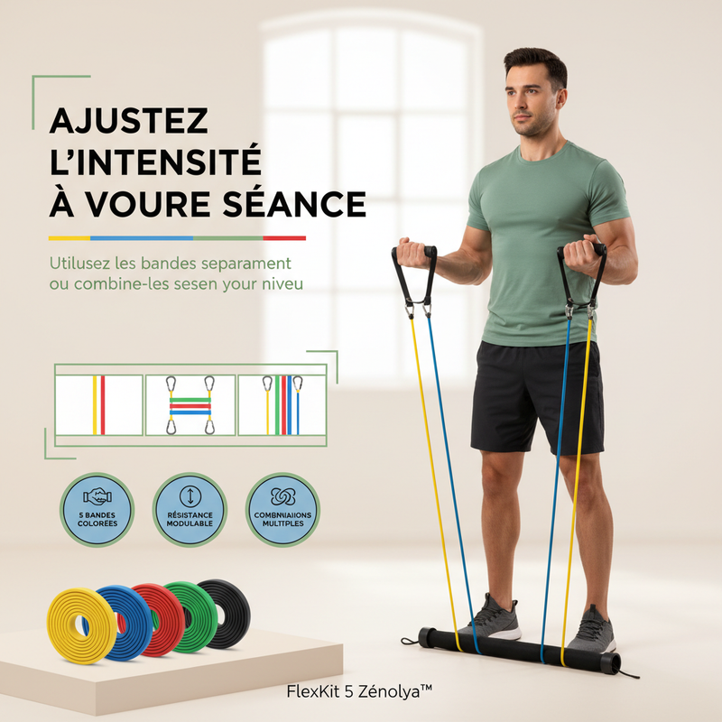 FlexKit 5 Zénolya™ — Visuel « Ajustez l'intensité à votre séance »