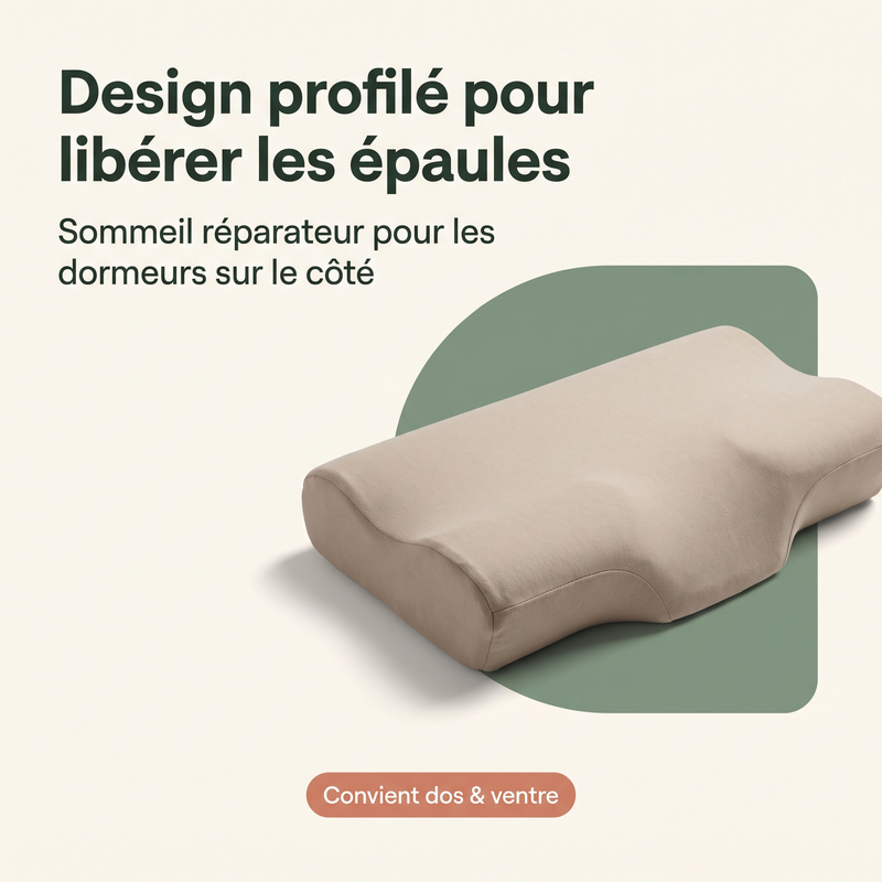 Design profilé pour libérer les épaules — Convient dos & ventre