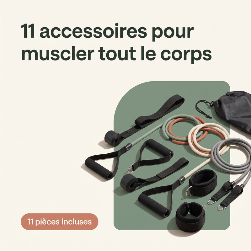 11 accessoires pour muscler tout le corps — 11 pièces incluses