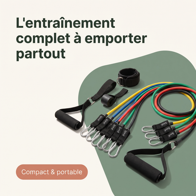 entraînement complet à emporter partout — Compact & portable