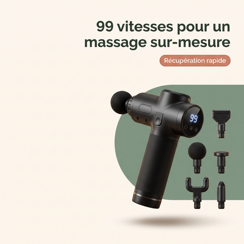 99 vitesses pour un massage sur-mesure — Récupération rapide