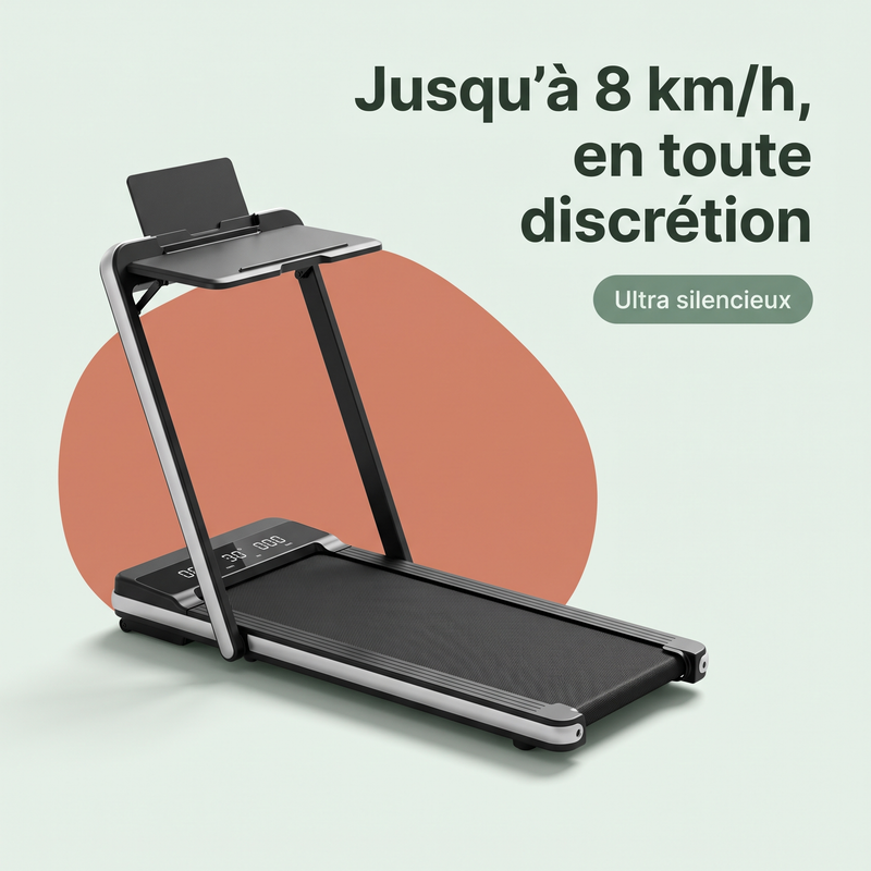 Jusqu'à 8km/h, app & LED — Suivi connecté