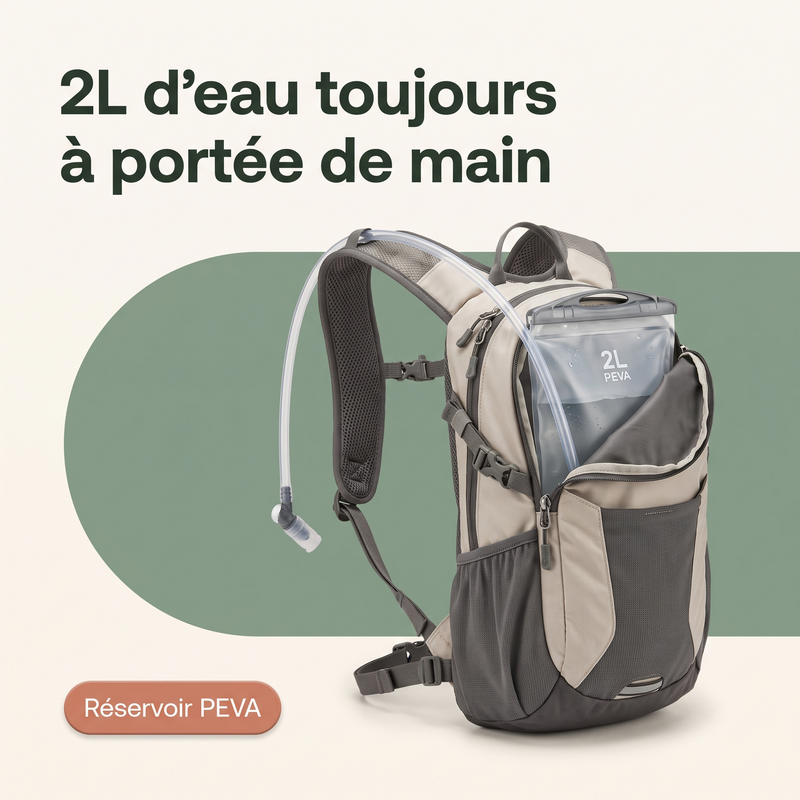 2L d'autonomie pour vos sorties — Léger & résistant