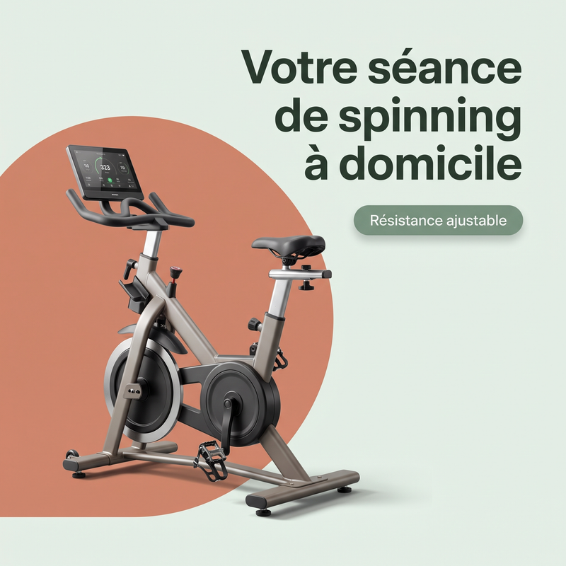Votre séance de spinning à domicile — Résistance ajustable
