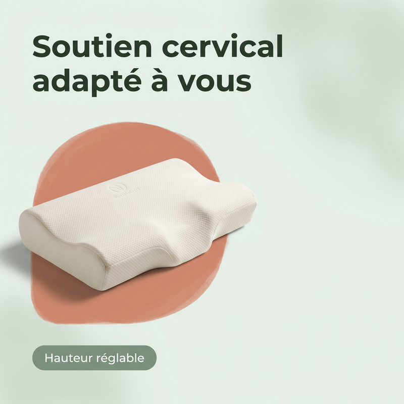 Soutien cervical adapté à vous — Hauteur réglable