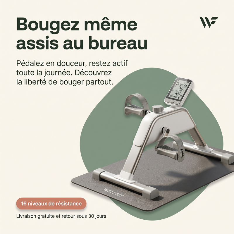 Bougez même assis au bureau — 16 niveaux de résistance