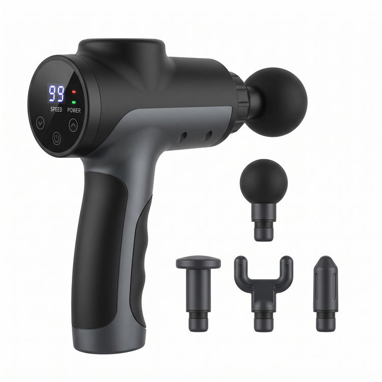 Pistolet de massage professionnel 99 vitesses — packshot fond blanc
