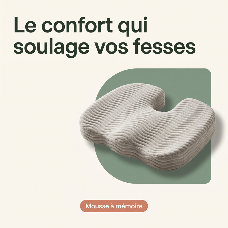 Le confort qui soulage vos fesses — Mousse à mémoire