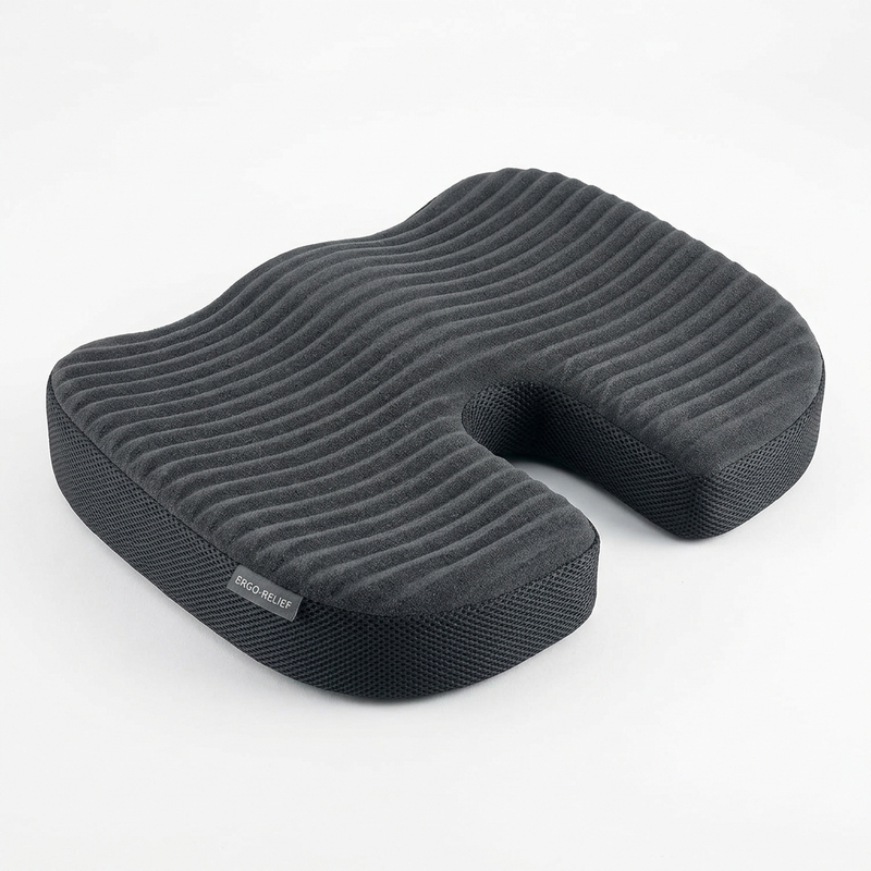 Coussin de siège en forme de U — packshot fond blanc