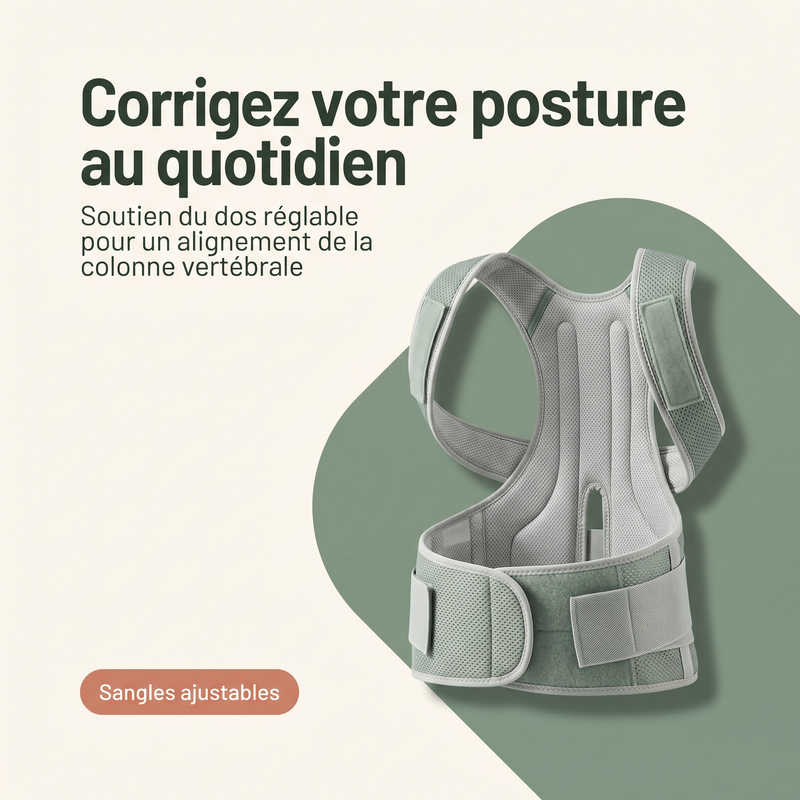 Corrigez votre posture au quotidien — Sangles ajustables