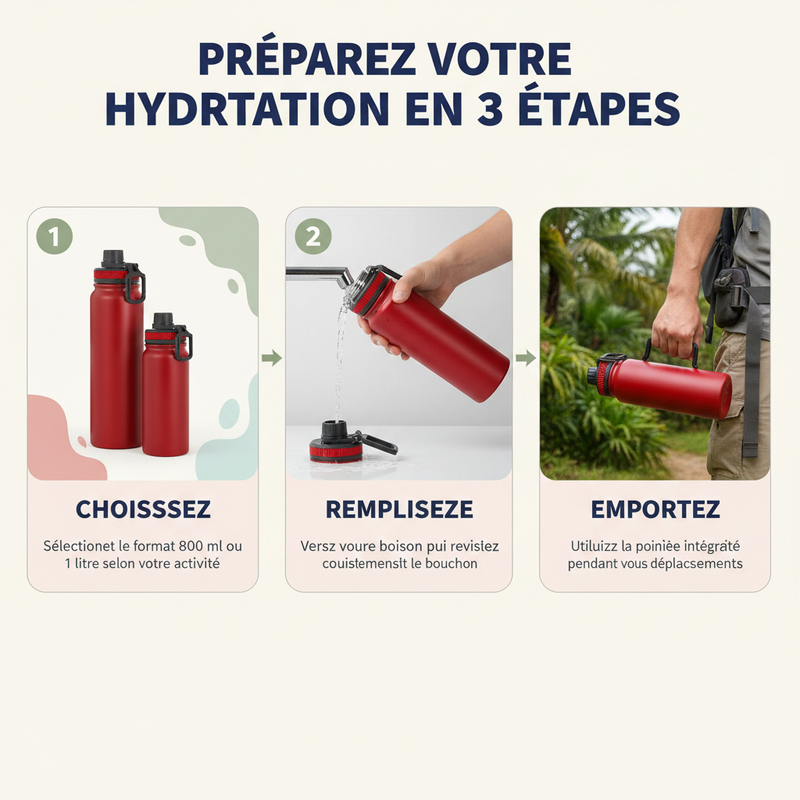 HydraMax Zénolya – Préparez votre hydratation en 3 étapes