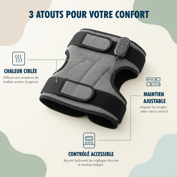 KneeWarm Zénolya – 3 atouts pour votre confort