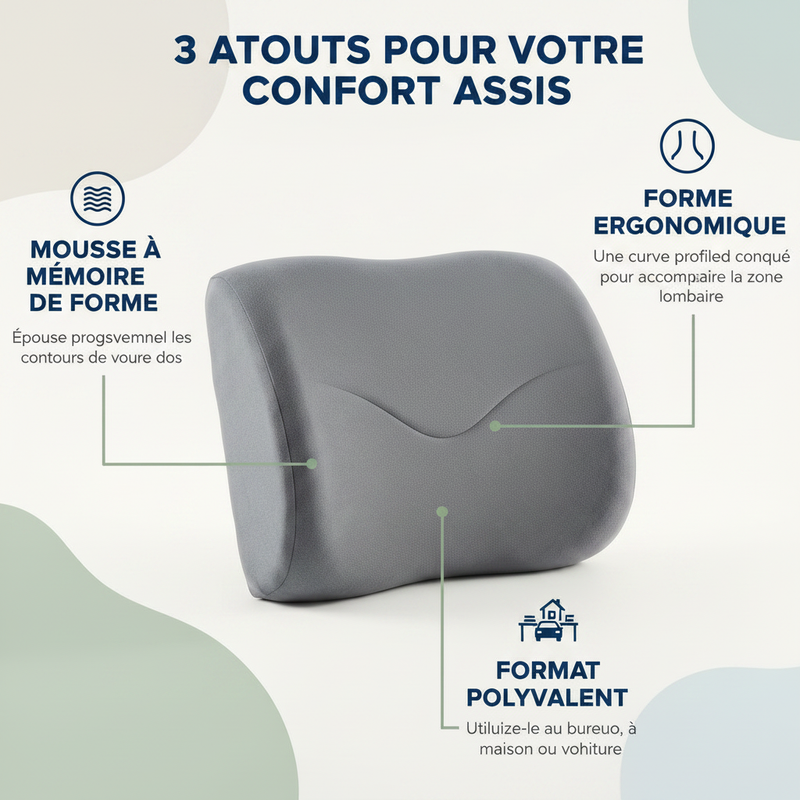 LumboConfort Zénolya – 3 atouts pour votre confort assis