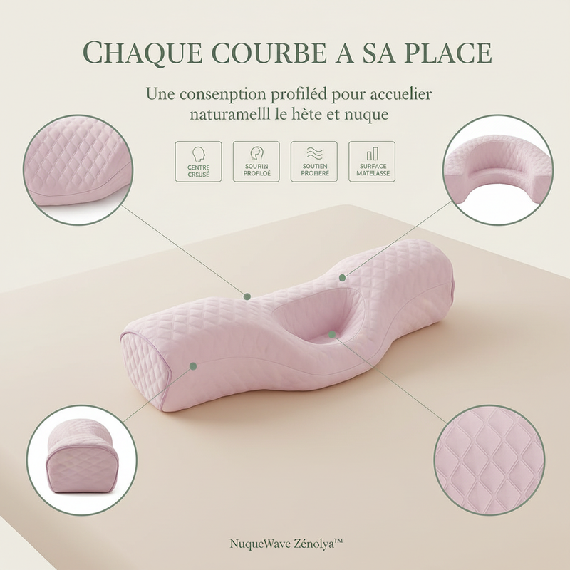 NuqueWave Zénolya™ — Visuel « Chaque courbe a sa place »