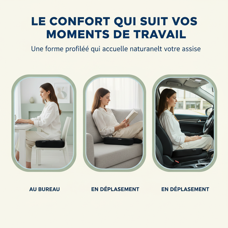 NuqueZen – Le confort qui suit vos moments – 3 scènes