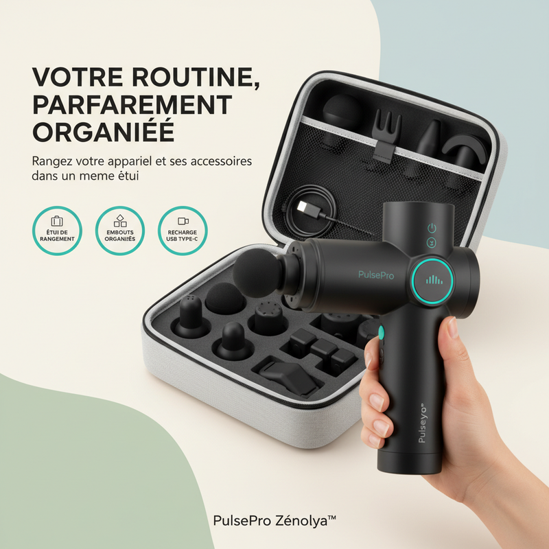 PulsePro Zénolya™ — Visuel « Votre routine, parfaitement organisée »