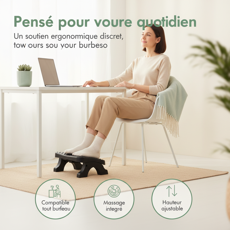 Repose-pieds Zénolya confort quotidien