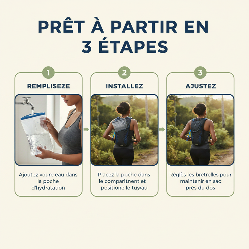 TrailFlow Zénolya – Prêt à partir en 3 étapes