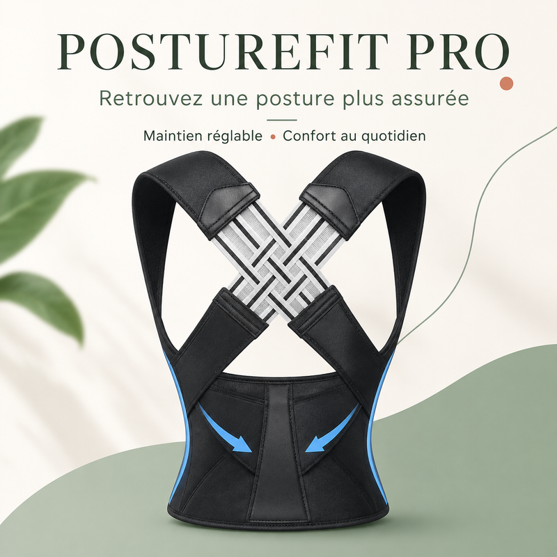 PostureFit Pro Zénolya – Maintien dorsal réglable – visuel du produit 4