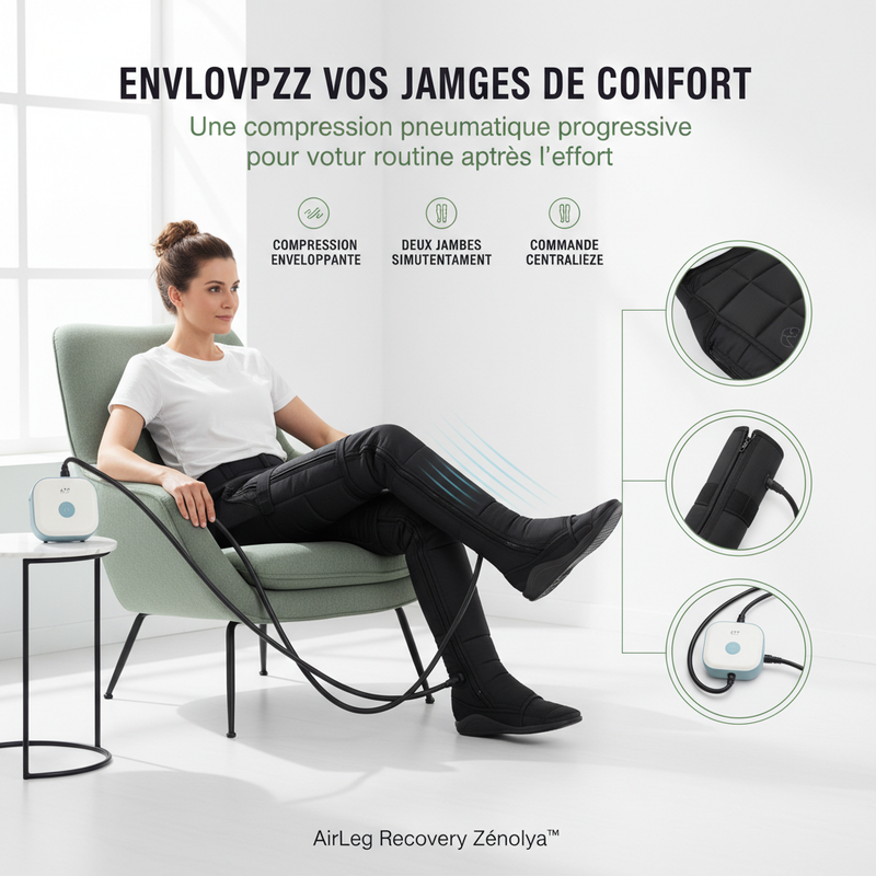 AirLeg Recovery Zénolya™ – Compression enveloppante