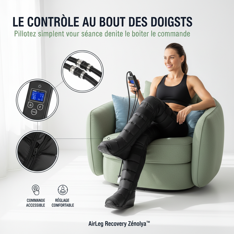 AirLeg Recovery Zénolya™ – Contrôle à portée de main
