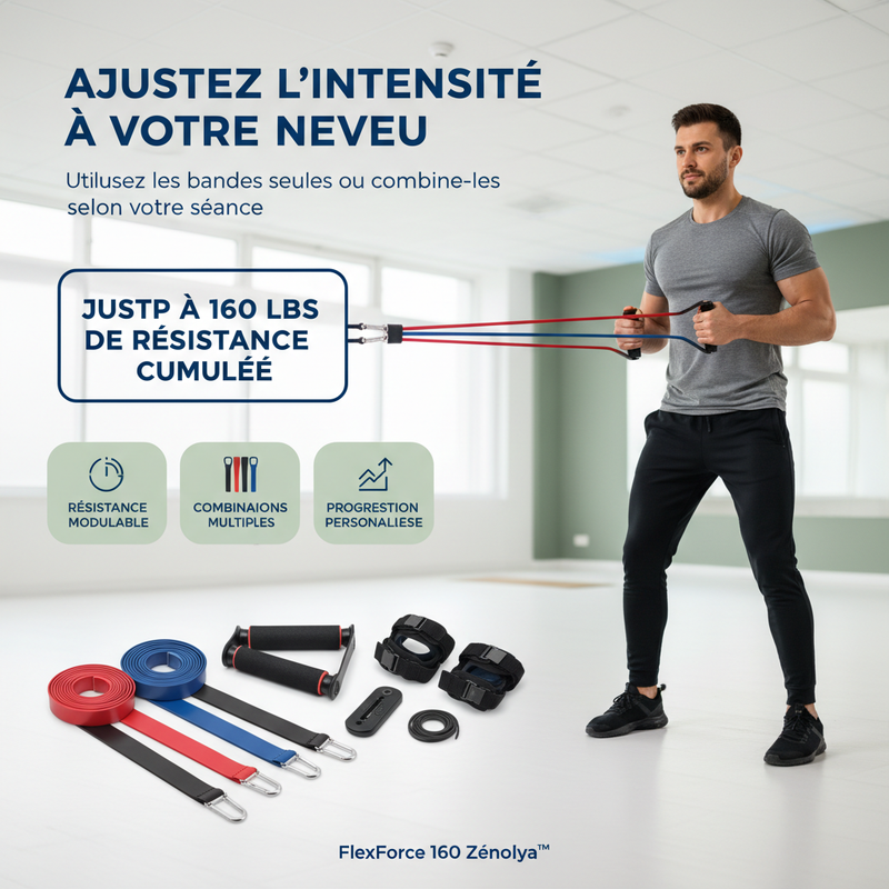 Ajustez l'intensité à votre niveau — FlexForce 160 Zénolya