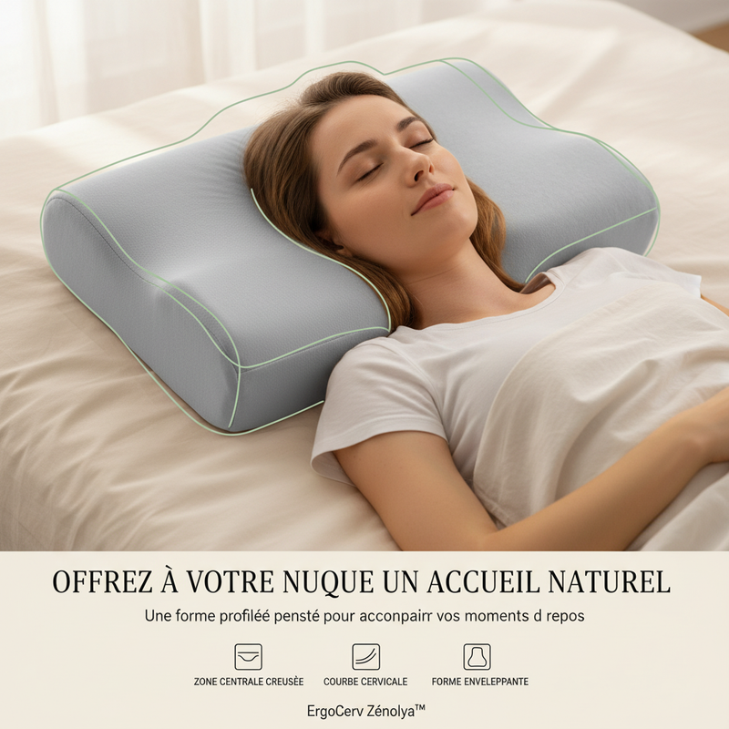 ErgoCerv Zénolya™ — Visuel « Offrez à votre nuque un accueil naturel » v3