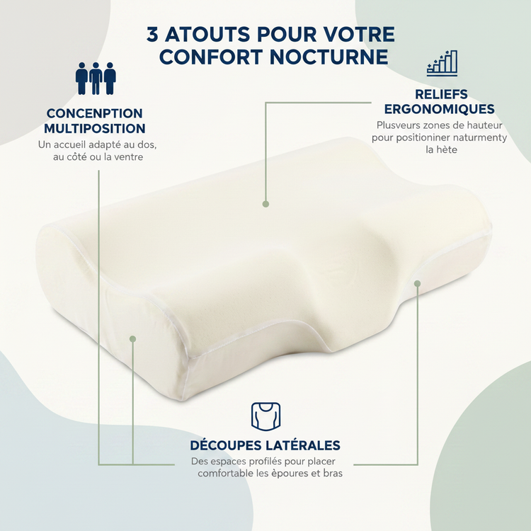 ErgoNeck Horn Zénolya – 3 atouts pour votre confort nocturne