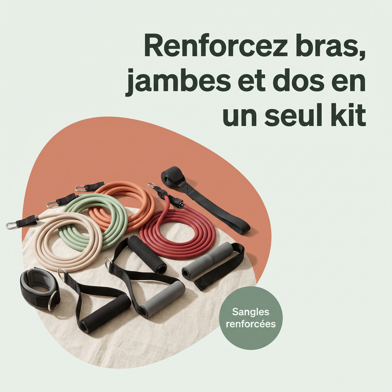 Renforcez bras, jambes et dos en un seul kit — Sangles renforcées