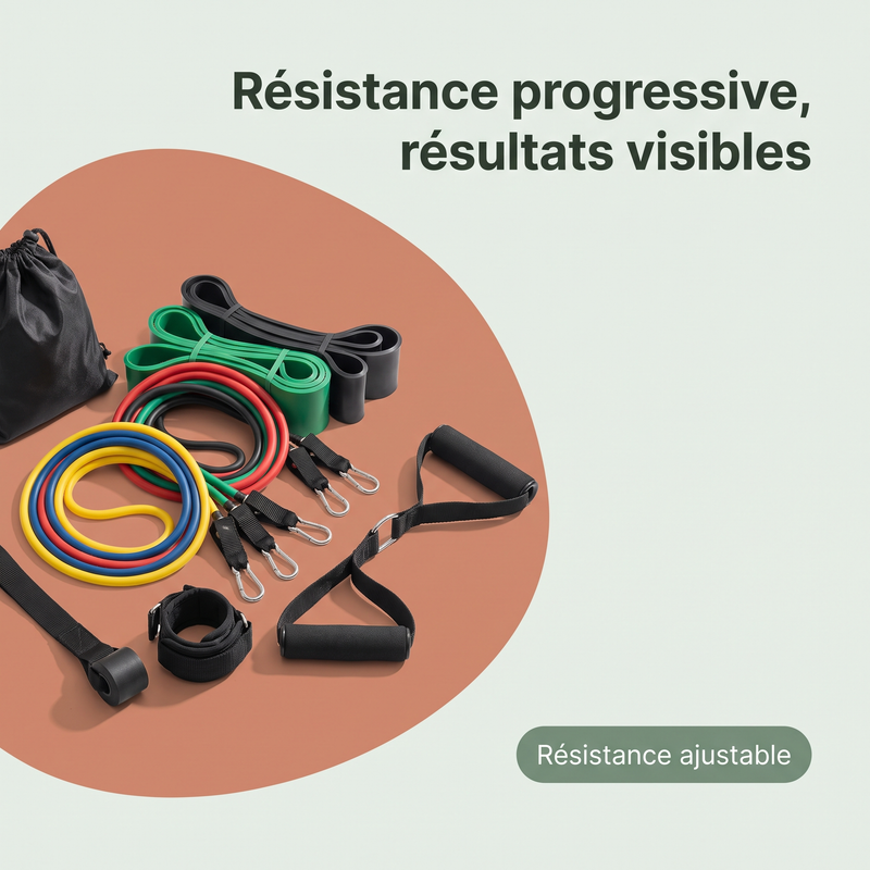 Résistance progressive, résultats visibles — Résistance ajustable