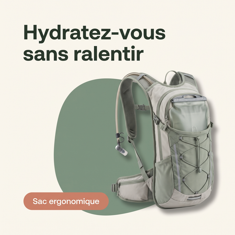 Hydratez-vous sans ralentir — Sac ergonomique