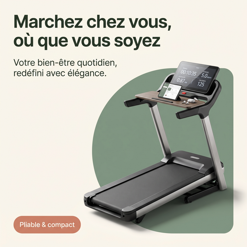 Marchez chez vous, où que vous soyez — Pliable & compact