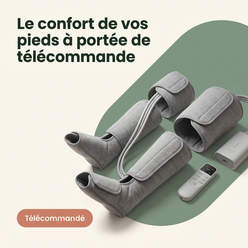 Le confort de vos pieds à portée de télécommande — Télécommandé