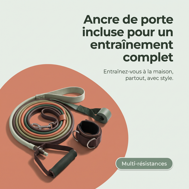 Ancre de porte incluse pour un entraînement complet — Multi-résistances
