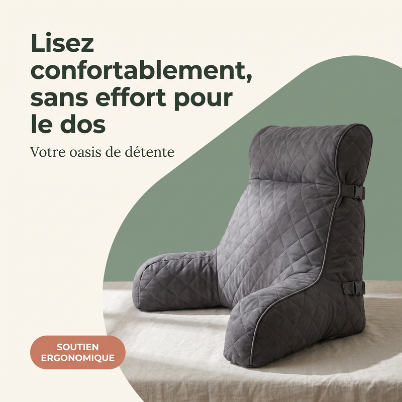 Lisez confortablement, sans effort pour le dos — Soutien ergonomique
