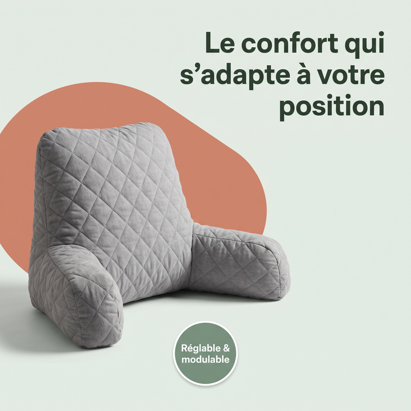 Le confort qui s’adapte à votre position — Réglable & modulable