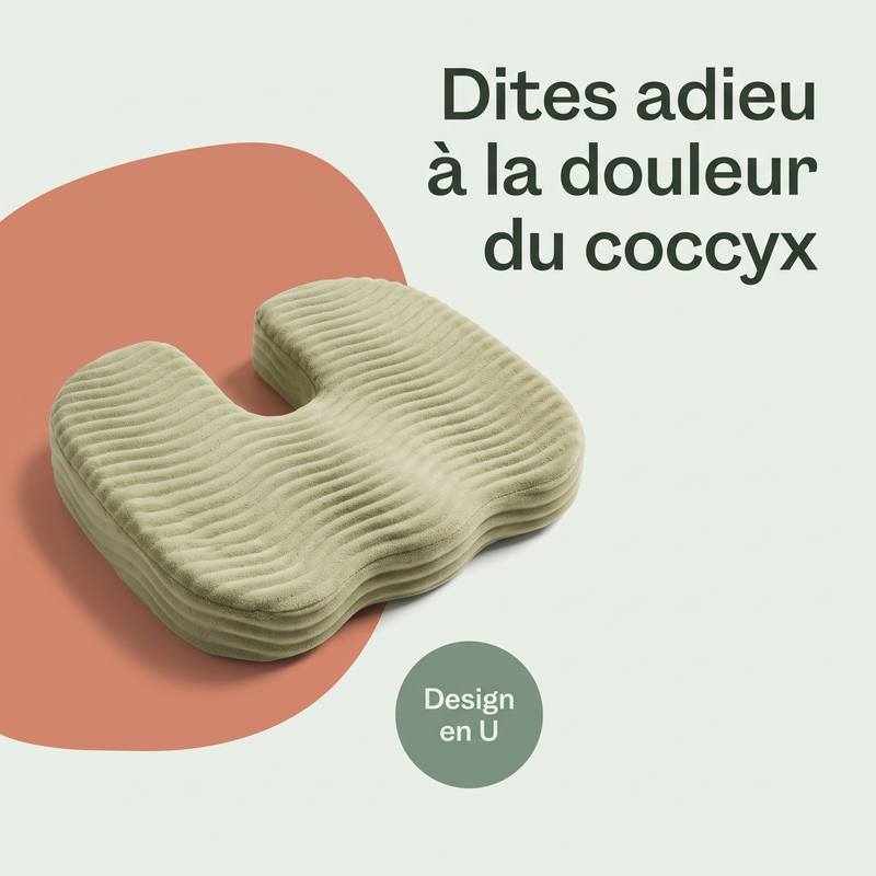 Dites adieu à la douleur du coccyx — Design en U