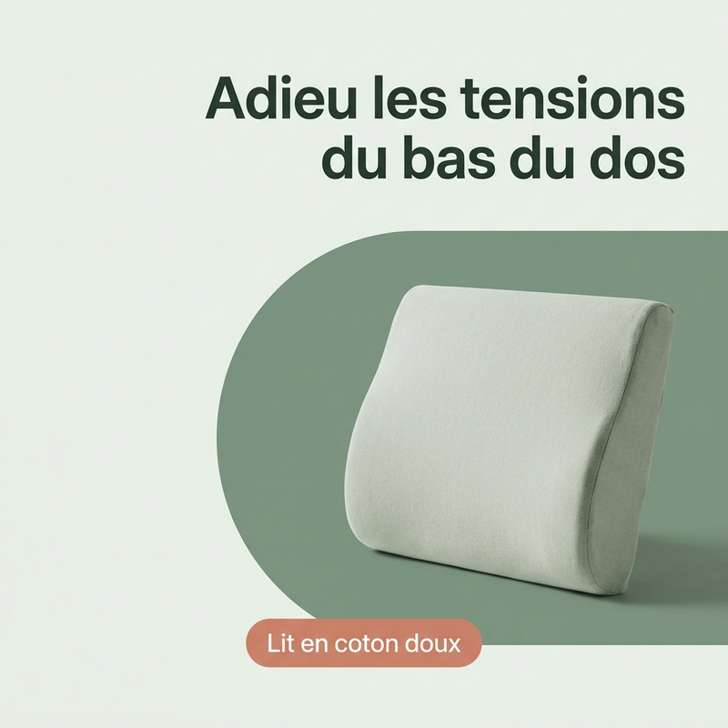 Adieu les tensions du bas du dos — Lit en coton doux