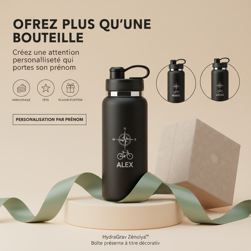 HydraGrav Zénolya™ — Visuel « Offrez plus qu'une bouteille »