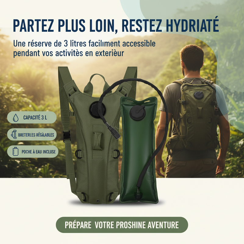 HydraPeak 3L – Partez plus loin, restez hydraté – CTA