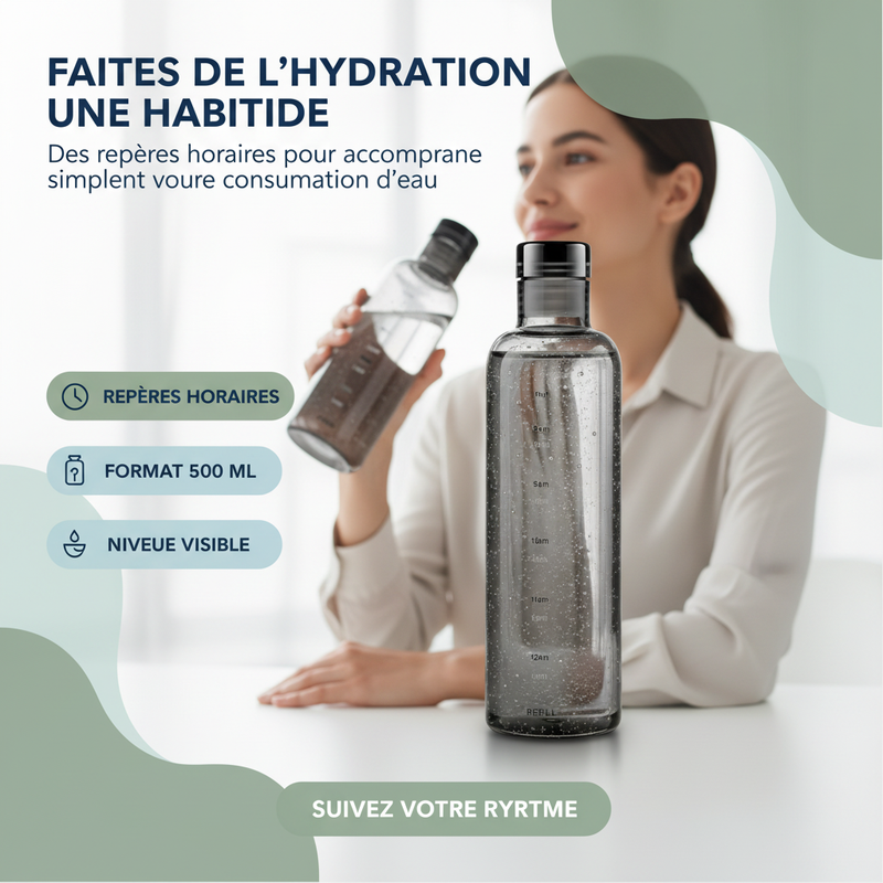 HydraTime 500 Zénolya – Faites de l'hydratation une habitude – CTA