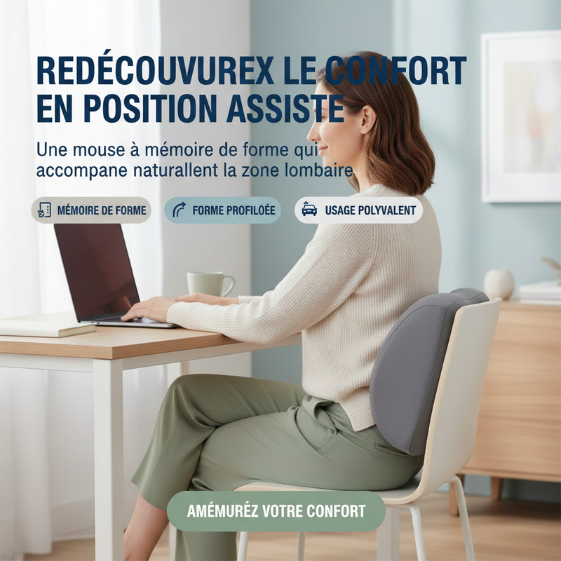 LumboConfort Zénolya – Redécouvrez le confort en position assise – CTA