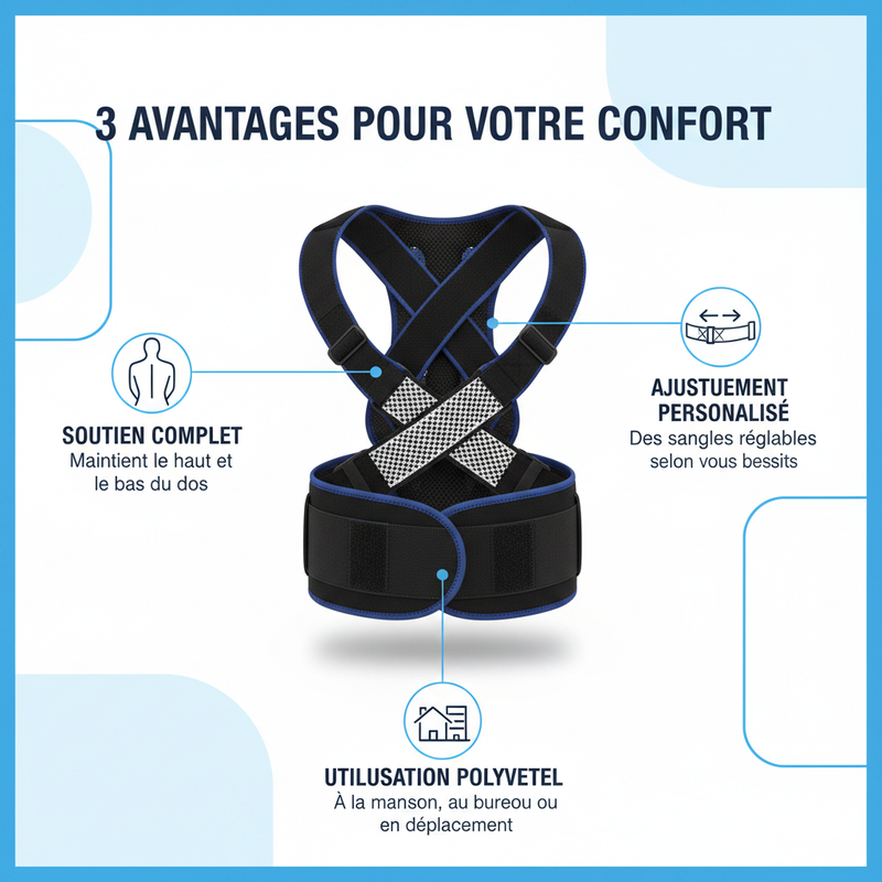 PostureFit Pro 3 avantages clés