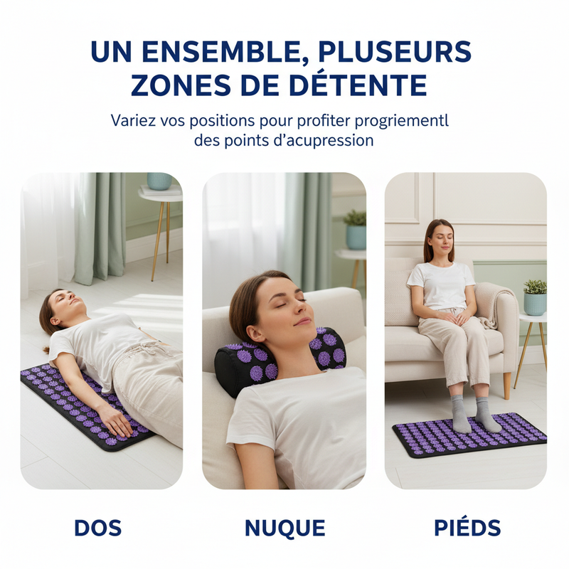 Un ensemble, plusieurs zones de détente — AcuZen Duo Zénolya