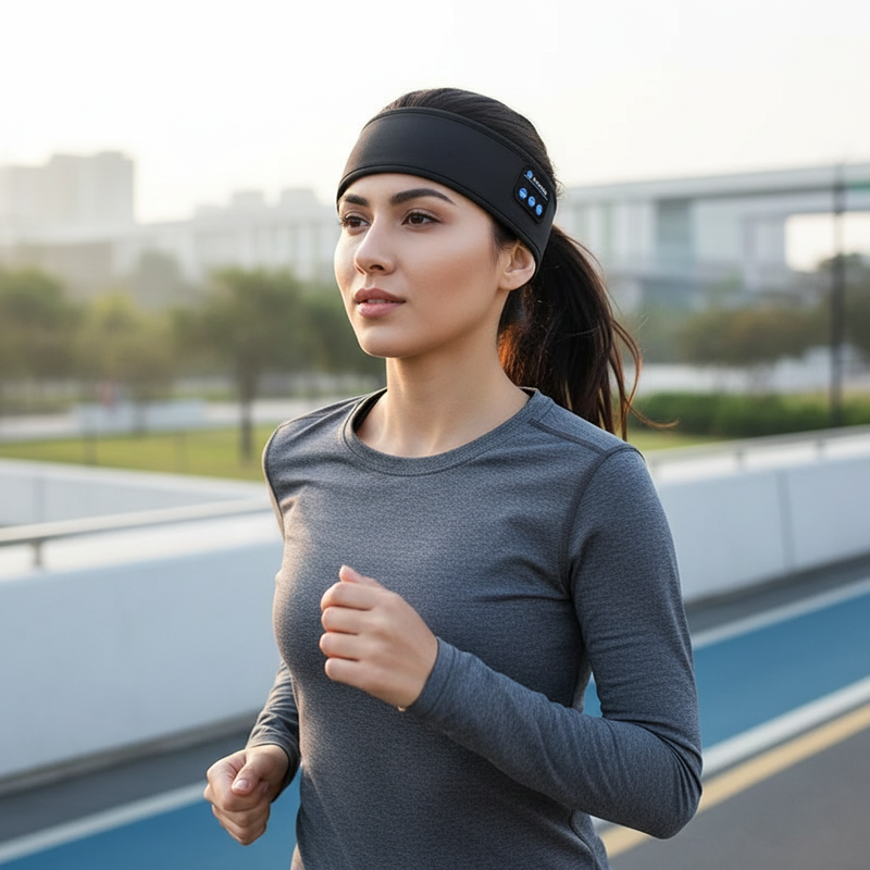 Visuel lifestyle MoveDream Audio – Course extérieure