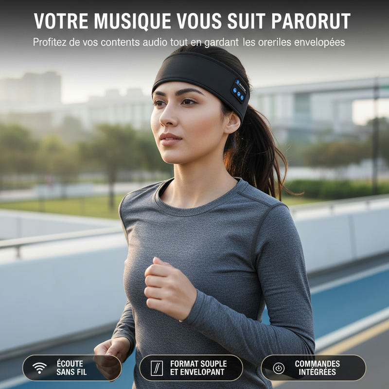 Visuel publicitaire MoveDream Audio v2 – Votre musique vous suit partout