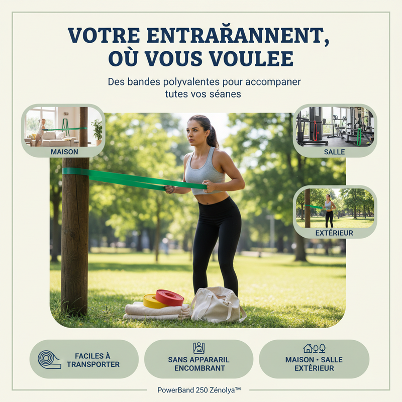 Votre entraînement, où vous voulez — PowerBand 250 Zénolya